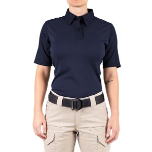 Women's Short Sleeve V2 navy Cotton Tee