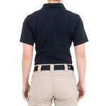 Wms Nvy Cttn S / S Polo w / o Pkt, Small