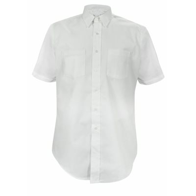 Shirt, White, Dress, SS, 18.5