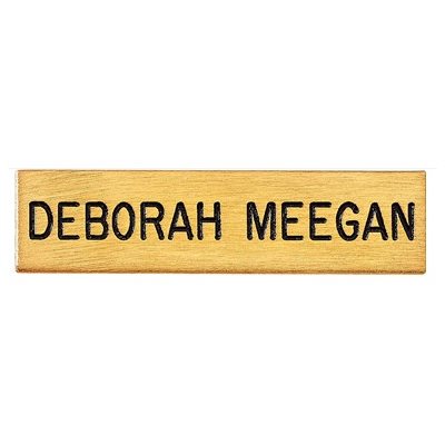 Name Bar, 2 1 / 2X5 / 8 BLUE INK