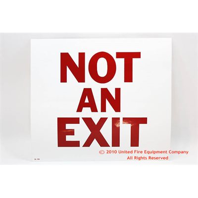 Sign,Vinyl,Not an Exit,10x9
