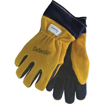 Glove,Def Blk / Gold,Gauntlet Sm